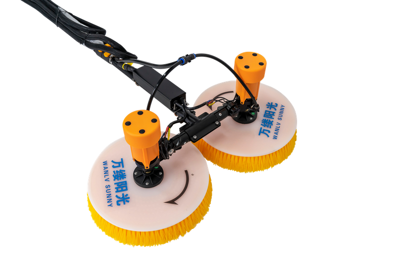 Brushless-Motor-Driven Solar Panel Cleaning Double Head Brush