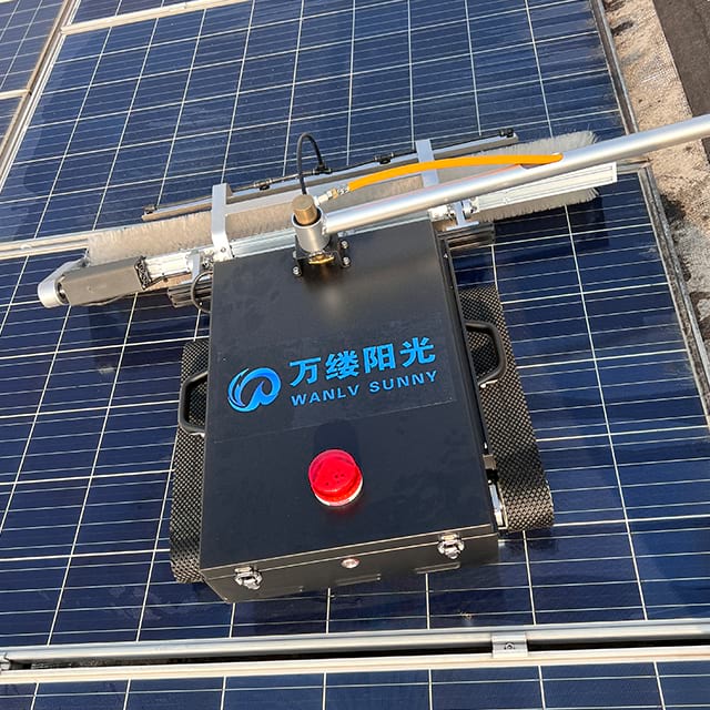 Solar Panels Cleaning Robot Rubber Track Intelligent Smart New Panel Robot