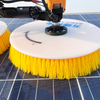 White Round Disc Yellow Bristle Innovative Cleaning Brush Easy To Assemble General Power And Lithium Battery Dual Version for Outdoor Solar Station 