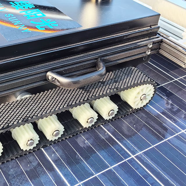 150 Meter Remote Control Solar Panel Cleaning Robot with Water Pipes and Pumps