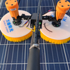 Portable Lithium Battery Double-Head Rotating Brush for Photovoltaic Cleaning