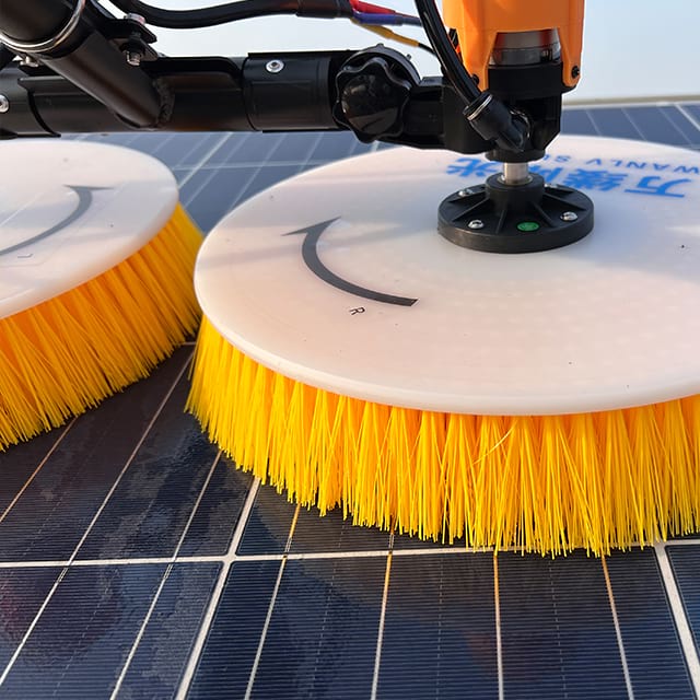 Compact Mobile Solar Cleaning Brush with Carbon Fiber Extension Pole for Washing And Cleaning More Convenient And Safer 