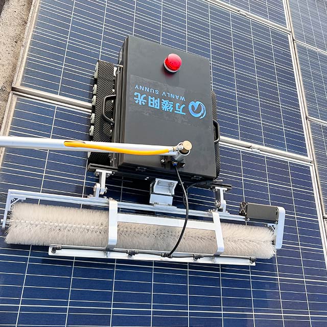 Solar Panel Cleaning Machine Solar Cleaner Robot with Nylon Bristles Brush