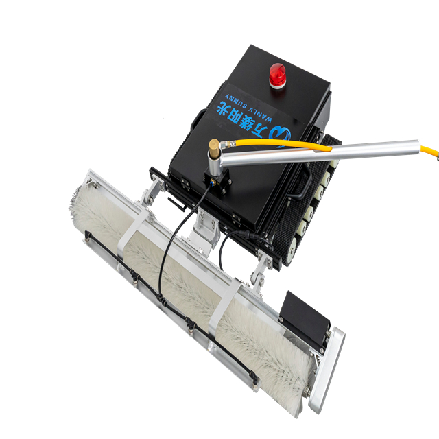 Customized Logo Electric Solar Panel Cleaning Robot with Tool Brush