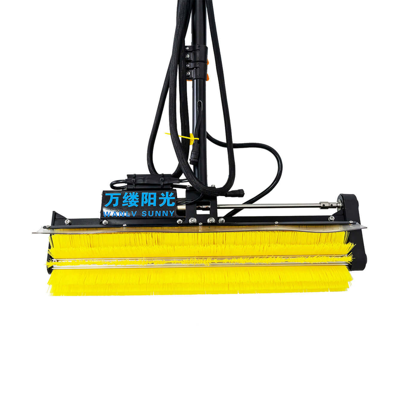 Portable Rolling Washing Brush for Solar Panel Cleaning 