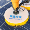 White Round Disc Yellow Bristle Innovative Cleaning Brush Easy To Assemble General Power And Lithium Battery Dual Version for Outdoor Solar Station 