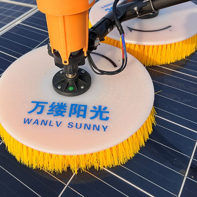 Dual Disc Multi-Purpose Fast Installation Electric Portable Solar Panel Cleaning Machine