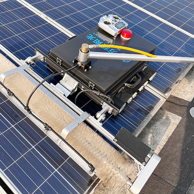 Solar Panel Cleaning Machine Solar Cleaner Robot with Nylon Bristles Brush