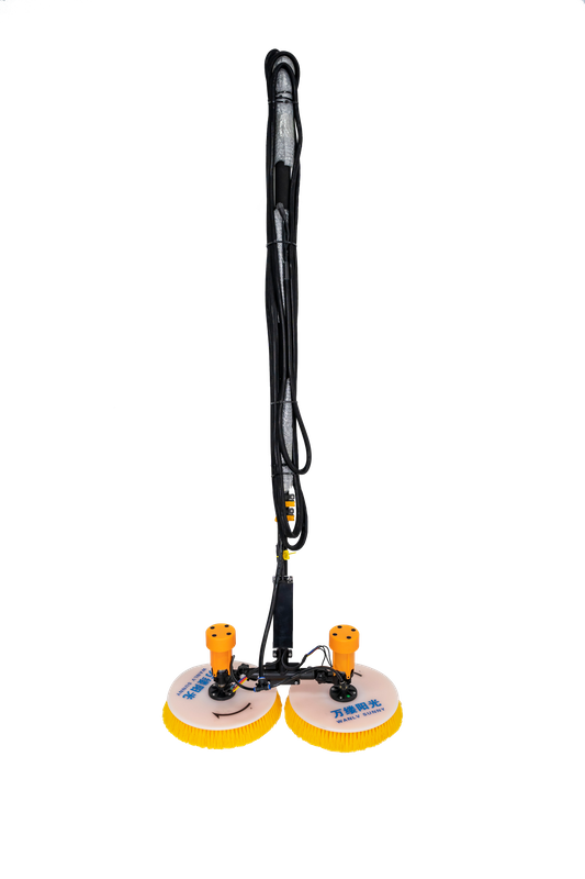 Handheld Electronic Efficient Double-Head Brush for Solar Panel Cleaning