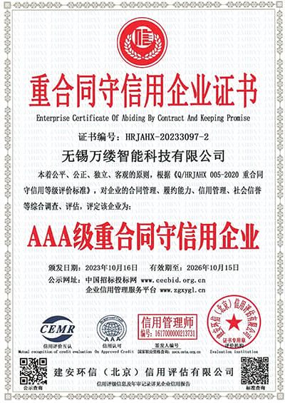 Certificate Of WANLV 6