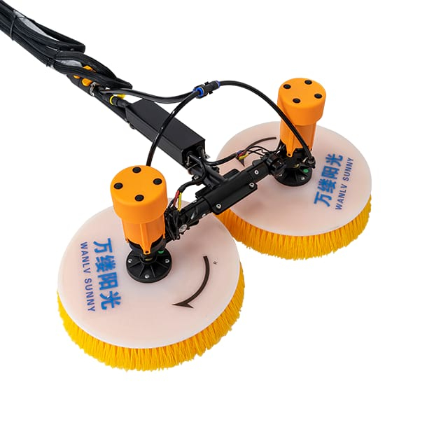 Dual Disc Multi-Purpose Fast Installation Electric Portable Solar Panel Cleaning Machine