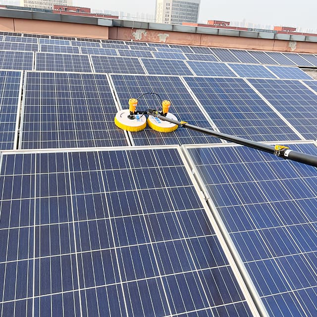 Portable Light weight Solar Panel Cleaning Rotating Brush