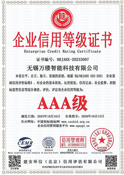 Certificate Of WANLV 7