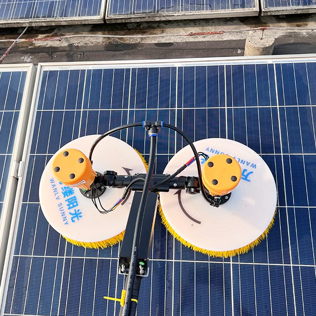 Portable Light weight Solar Panel Cleaning Rotating Brush