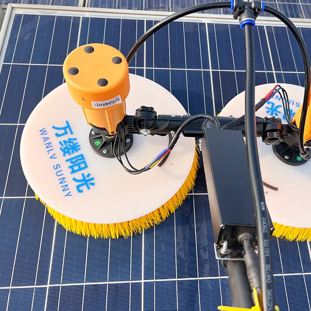 Dual Disc Multi-Purpose Fast Installation Electric Portable Solar Panel Cleaning Machine