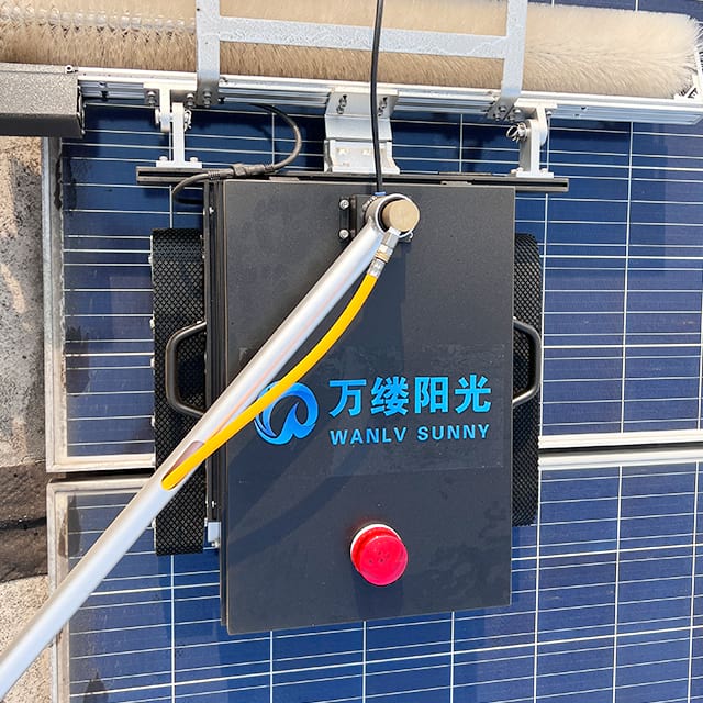 Solar Panel Cleaning Machine Solar Cleaner Robot with Nylon Bristles Brush