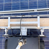 Remote Control Robot with Rotating Solar Panel Cleaning Bristle Brush