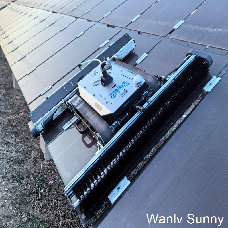 Automatic Solar Panels Cleaning Robot with Remote Control And Lithium Battery Pack