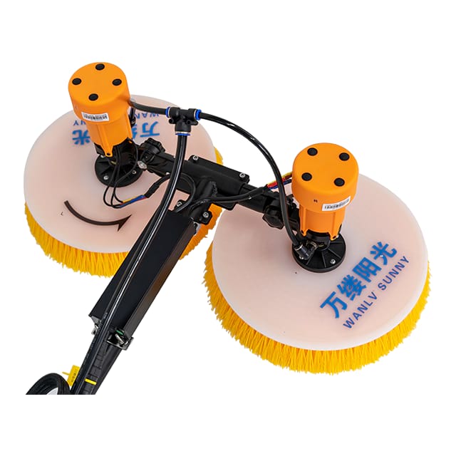 Dual Disc Multi-Purpose Fast Installation Electric Portable Solar Panel Cleaning Machine