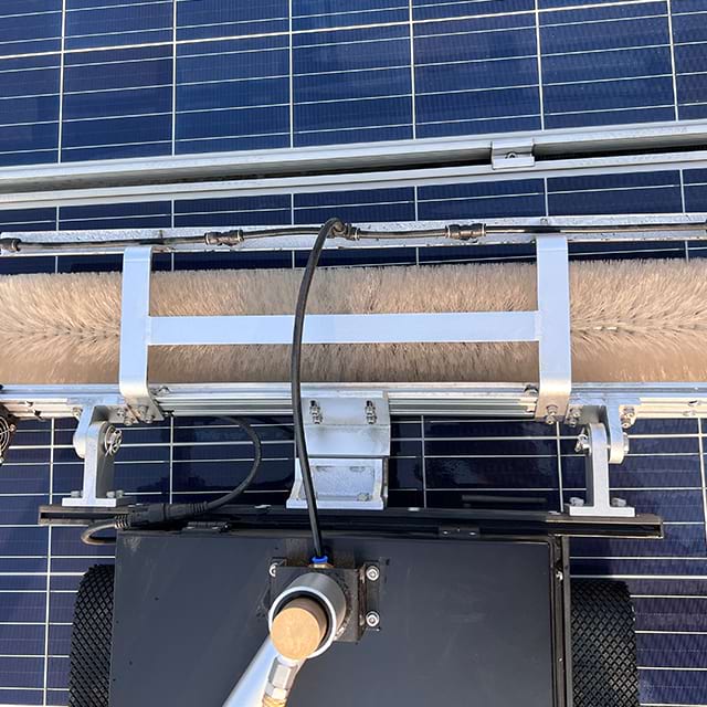 Cleaning Robot with Electric Brush for Solar Panel Washing Robot