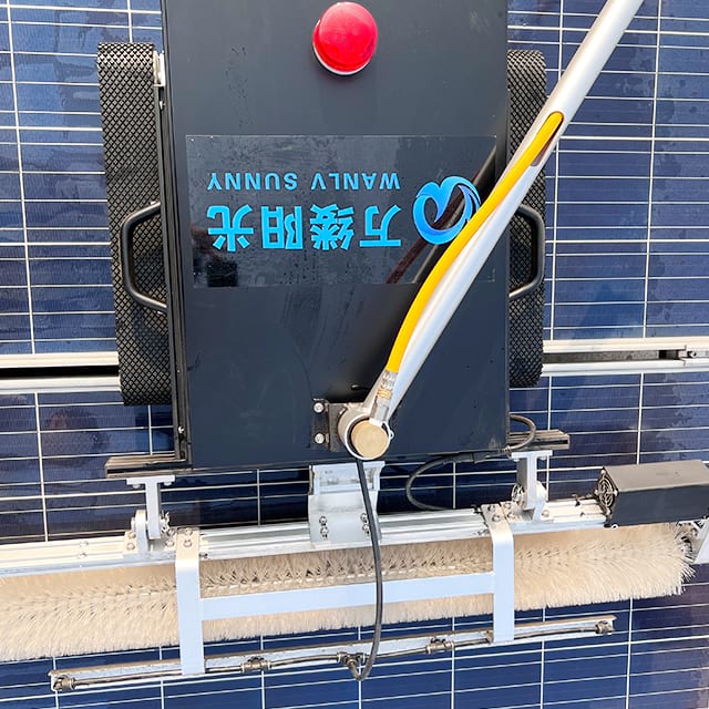 Solar Panel Cleaning Machine Solar Cleaner Robot with Nylon Bristles Brush