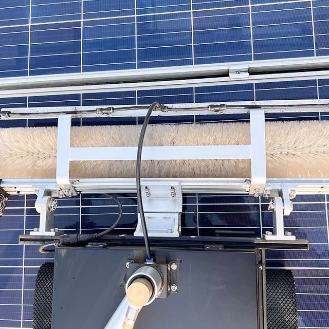 150 Meter Remote Control Solar Panel Cleaning Robot with Water Pipes and Pumps