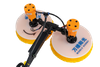 Portable Lithium Battery Double-Head Rotating Brush for Photovoltaic Cleaning