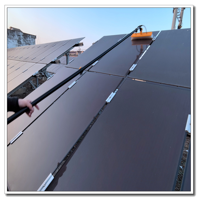 Manual Solar Panel Water Spray Nylon Cleaning Brush – High-Performance Cleaning Devices for Export