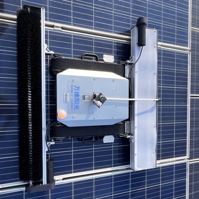 WLS-72Z AI-Powered Visual Path Correction 24-Hour Continuous Dual-Mode Solar Panel Cleaning Robot
