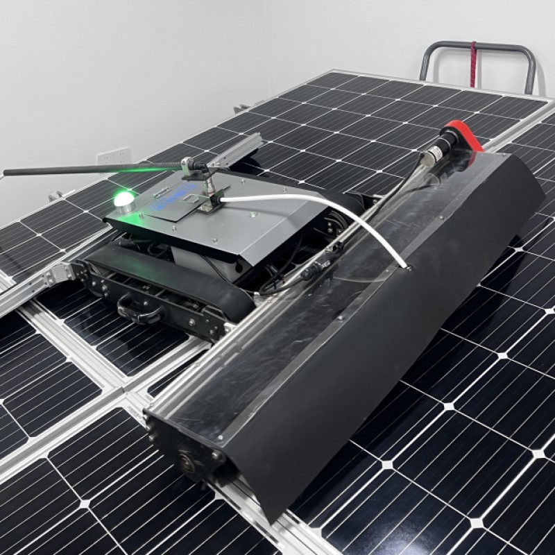 Efficient Solar Panel Cleaning Robot with Lightweight Design - Remote Control, 100m Range
