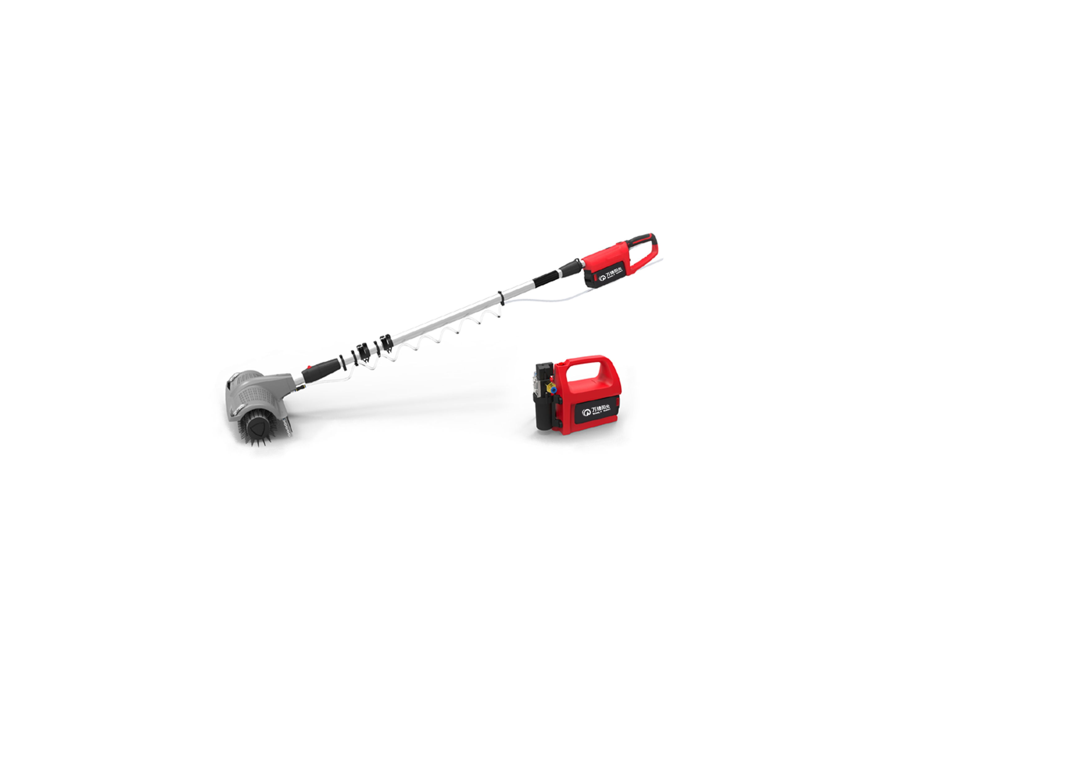  Best Solar Cleaning Handhold Rolling Brush Cylinder Shape Brush with Water Pump And Lithium Battery 