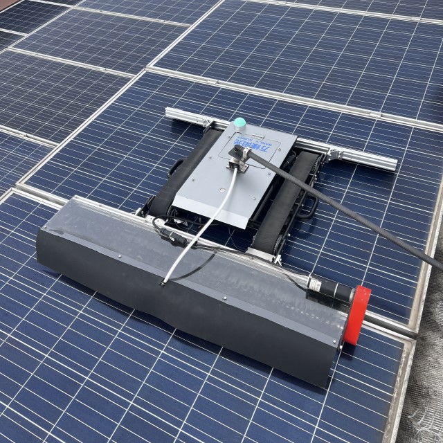 Photovoltaic cleaning machines