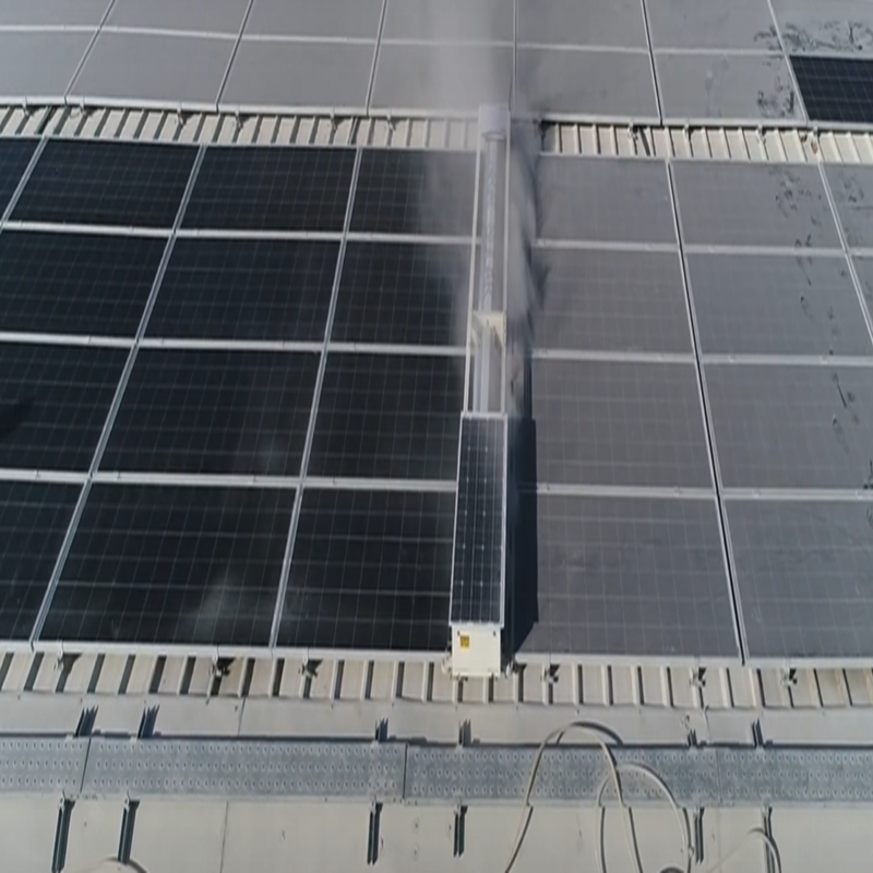 WLS-8 High-Efficiency Stationary Solar Panel Cleaning Equipment