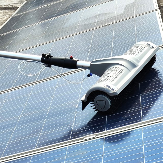 the Solar-Powered Multi-functional Cleaning Brush