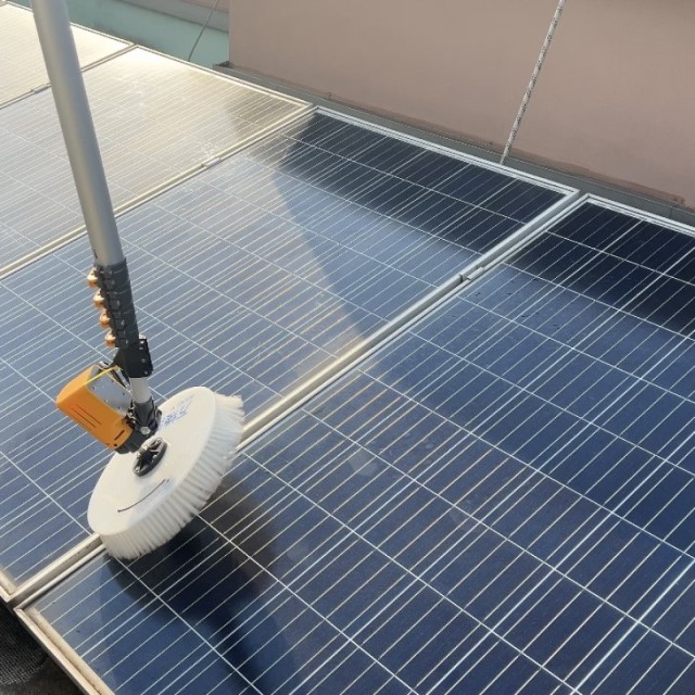 Innovative Round Shape Solar Cleaning Brush for Optimal Solar Panel Maintenance