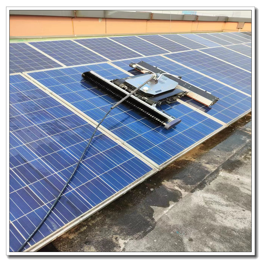 Automatic Solar Panels Cleaning Robot with Remote Control And Lithium Battery Pack