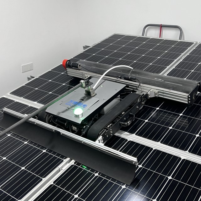 Efficient Solar Panel Cleaning Robot with Lightweight Design - Remote Control, 100m Range