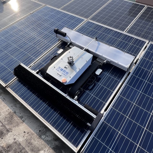 WLS-72Z AI-Powered Visual Path Correction 24-Hour Continuous Dual-Mode Solar Panel Cleaning Robot